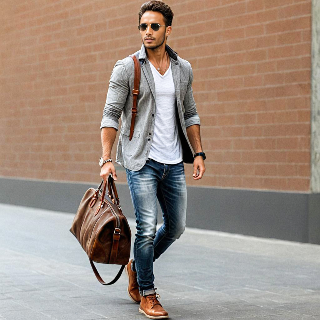 Confident Man in Urban Outfit