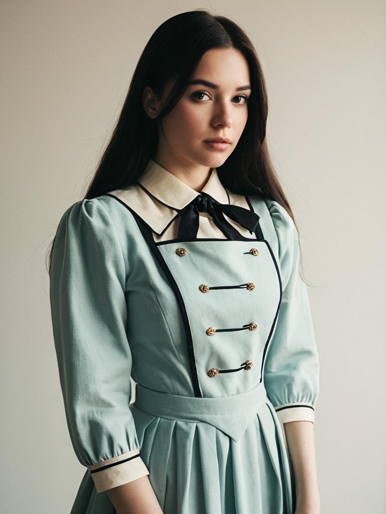 Realistic Cosplay Woman in Crusch Karsten Costume