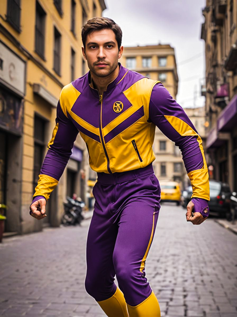 Man in Batroc the Leaper Costume