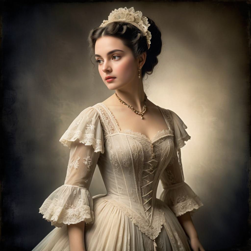 Elegant Vintage Portrait of a Woman