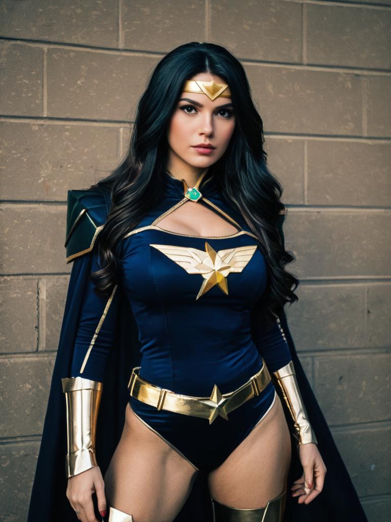 Sexy Nena Trinity Cosplay Woman Character in Realistic Heroic Costume