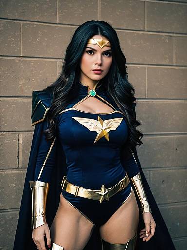 Sexy Nena Trinity Cosplay Woman Character in Realistic Heroic Costume