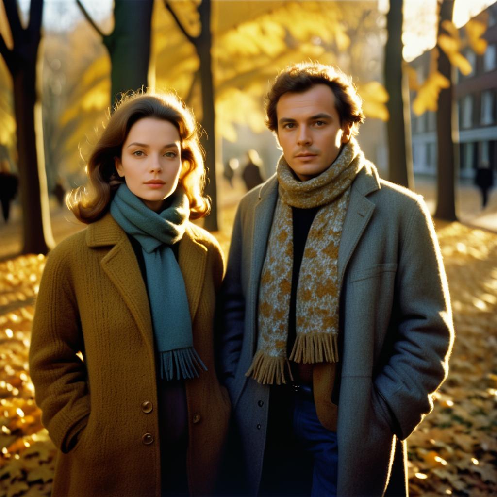 Couple in Autumn Elegance