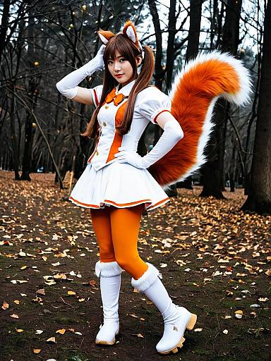 Arisugawa Himari Cosplay in Autumn Forest