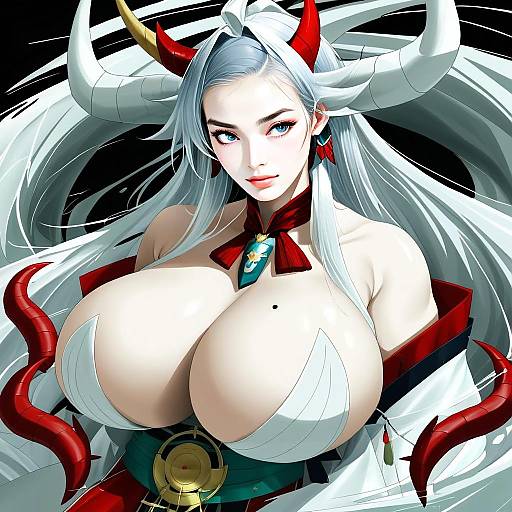 Hakuryuu Azur Lane Anime Character Digital Illustration