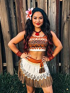 Realistic Moana Character Costume Woman Cosplay