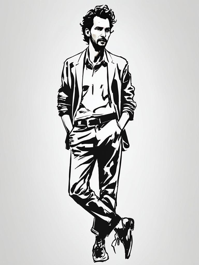 Stylish Man Illustration Stylish Man Illustration