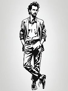Stylish Man Illustration