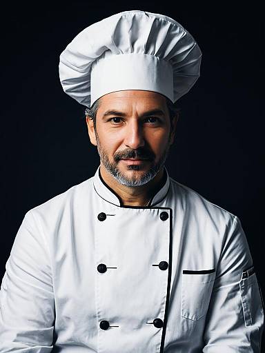 Photorealistic Detailed Studio Portrait of Man in Chef Costume