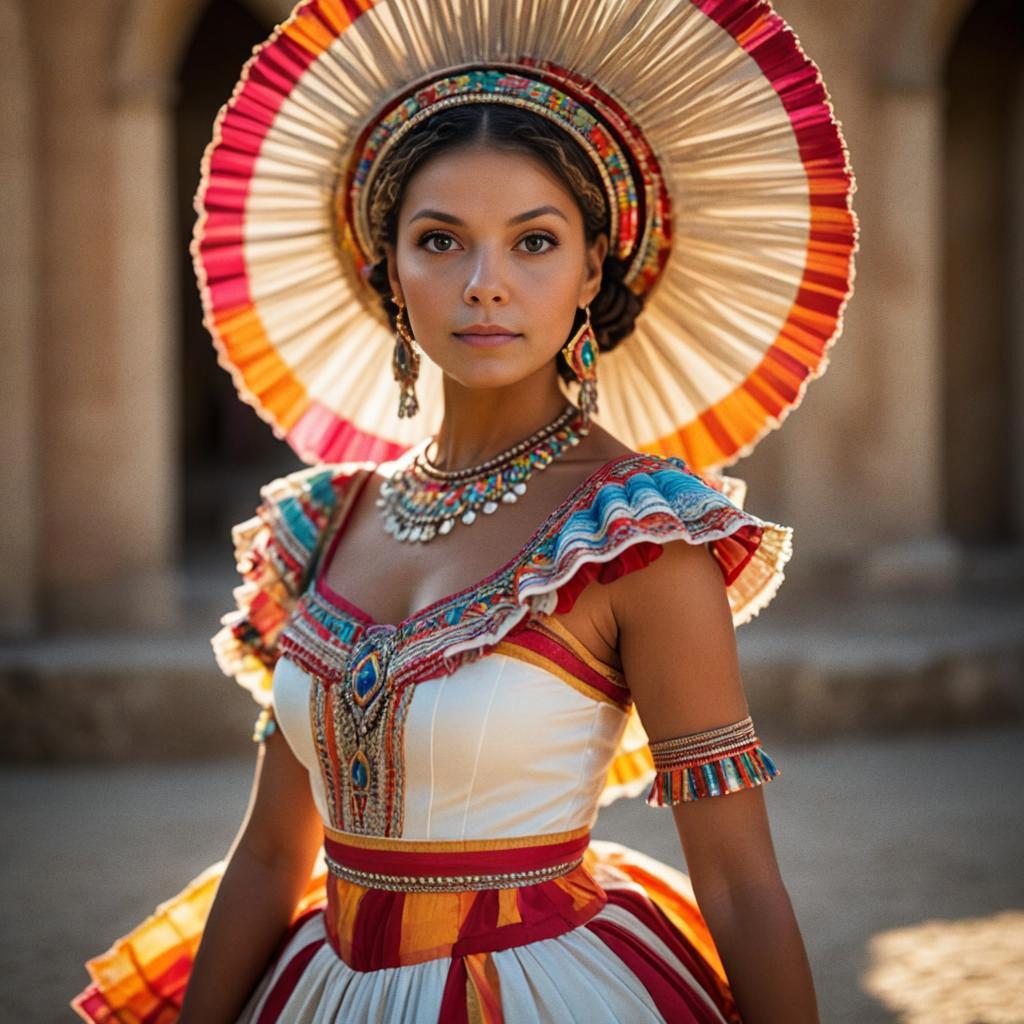 Colorful Traditional Woman Portrait