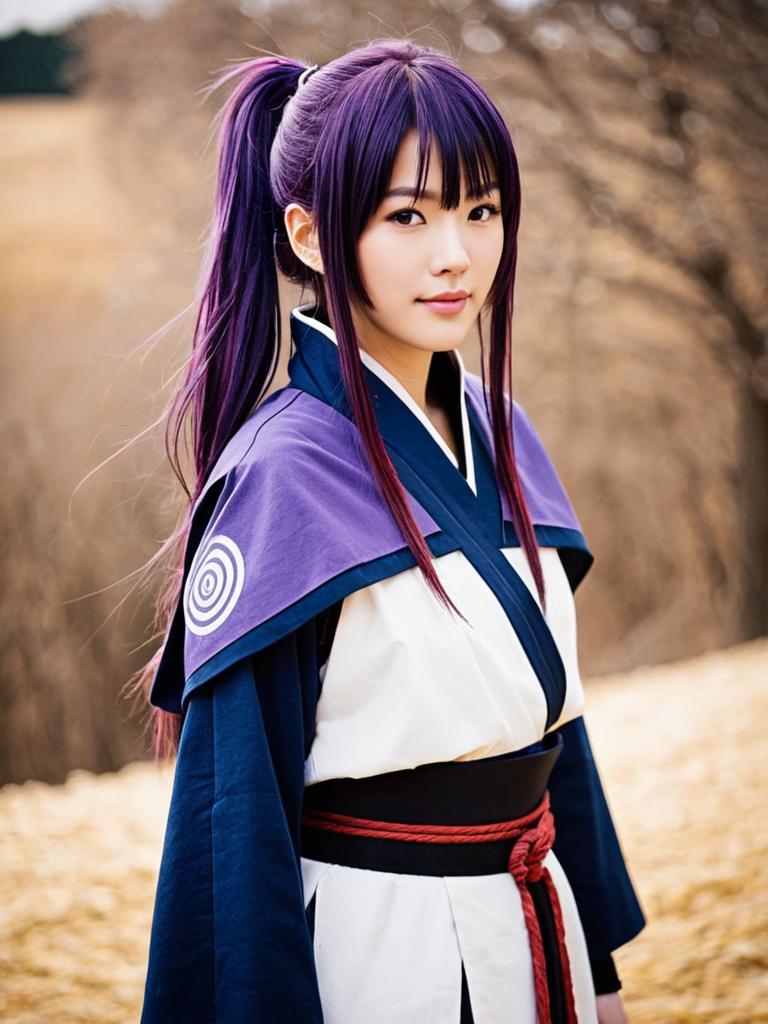 Akatsuki Log Horizon Anime Style Cosplay Woman Outdoor Portrait