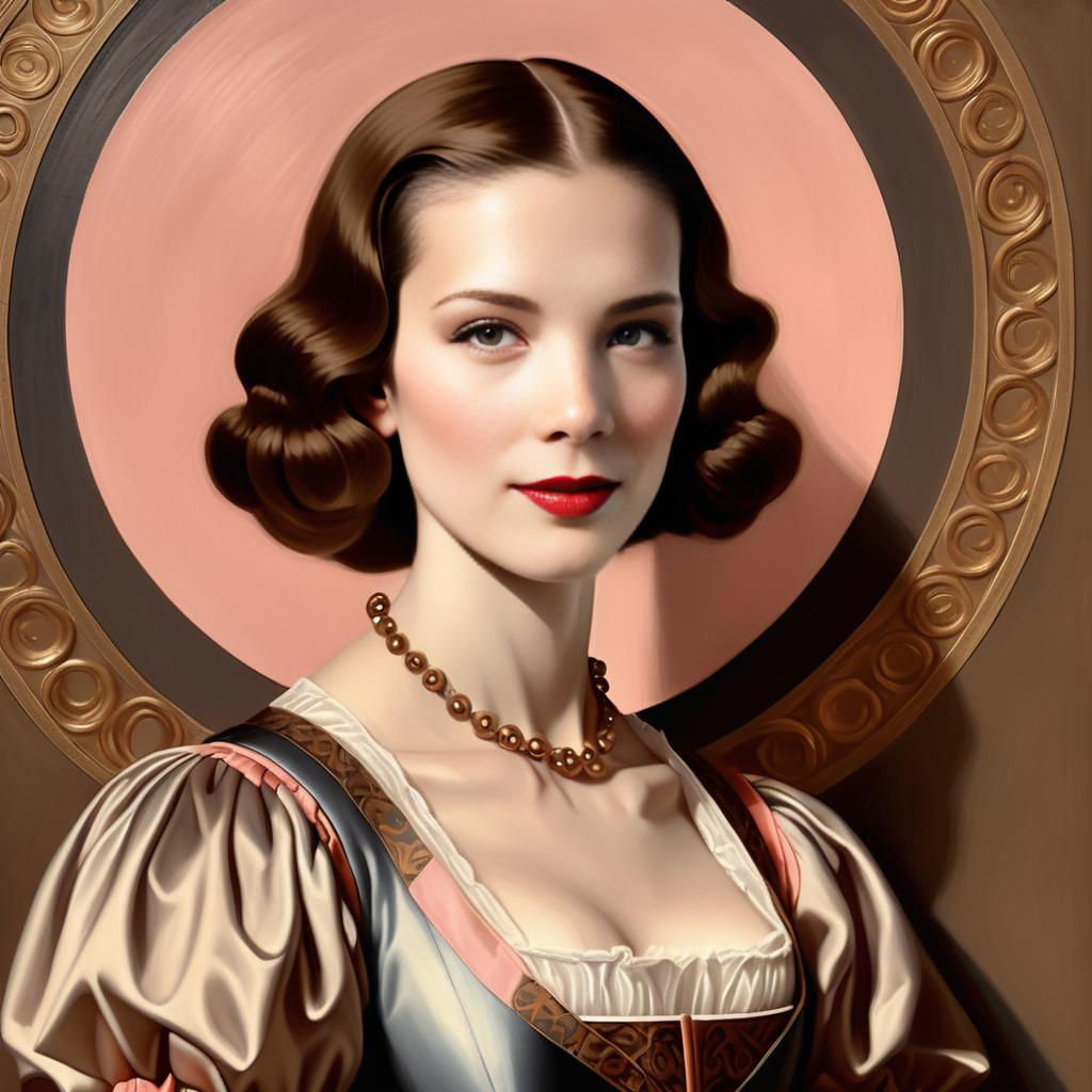 Vintage Fashion Portrait of a Woman