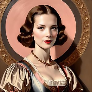 Vintage Fashion Portrait of a Woman