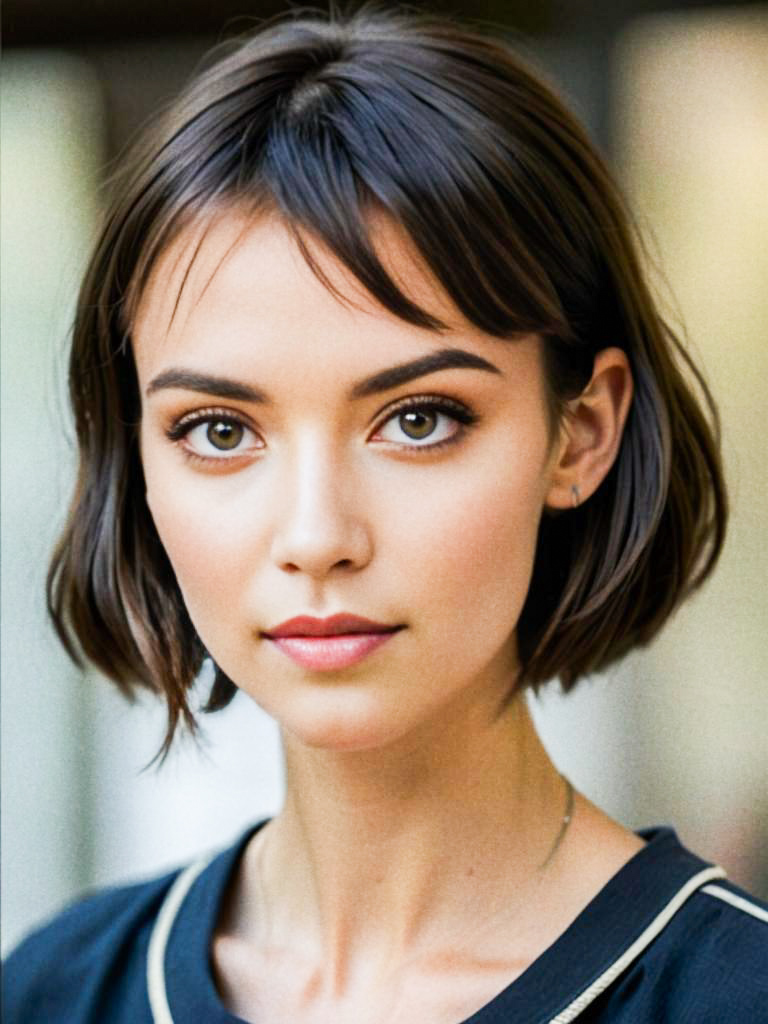 Confident Woman with Bob Haircut