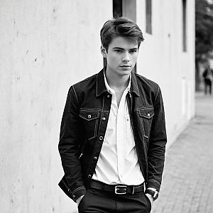 Confident Young Man in Urban Setting