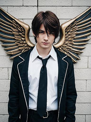 Artem Tears of Themis Inspired Portrait with Angel Wings