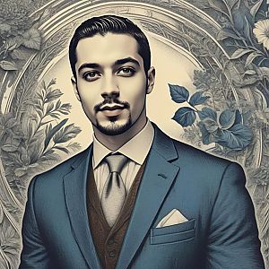 Stylish Young Man in Sophisticated Suit