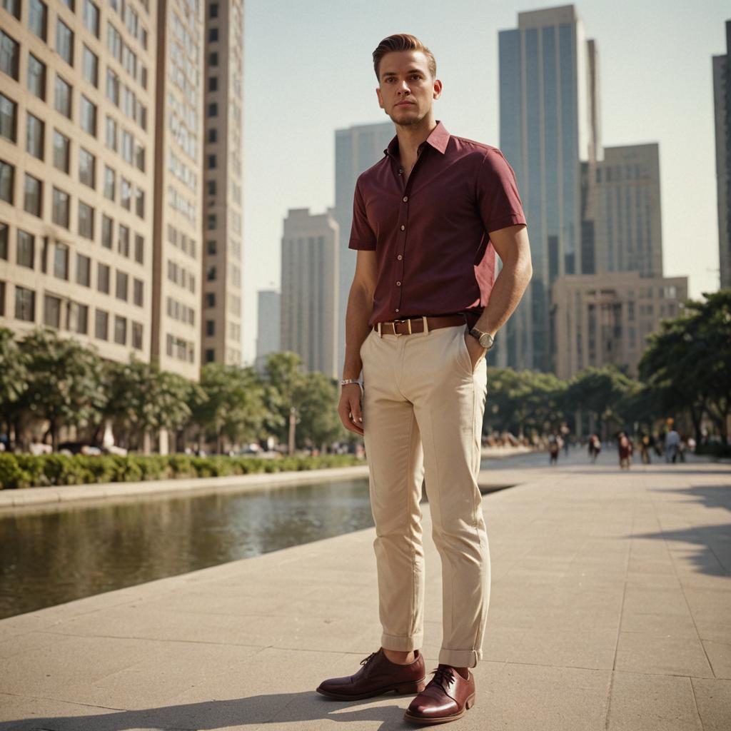 Stylish Man in Urban Setting