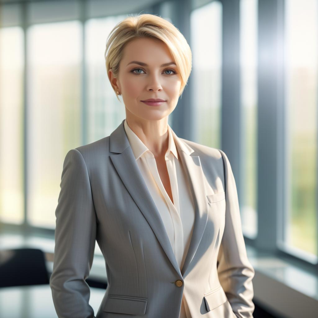 Confident Businesswoman in Modern Office