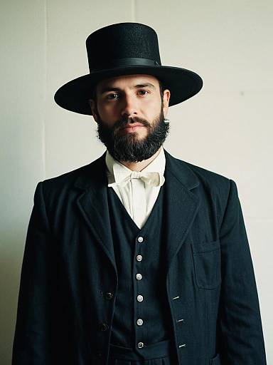 Man in Amish Costume Cosplay Editorial Photography