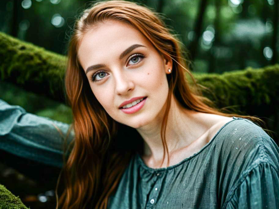 Serene Woman in Nature