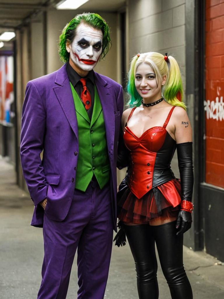 Joker and Harley Quinn Cosplay