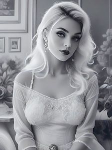 Vintage Glamour Portrait of a Woman