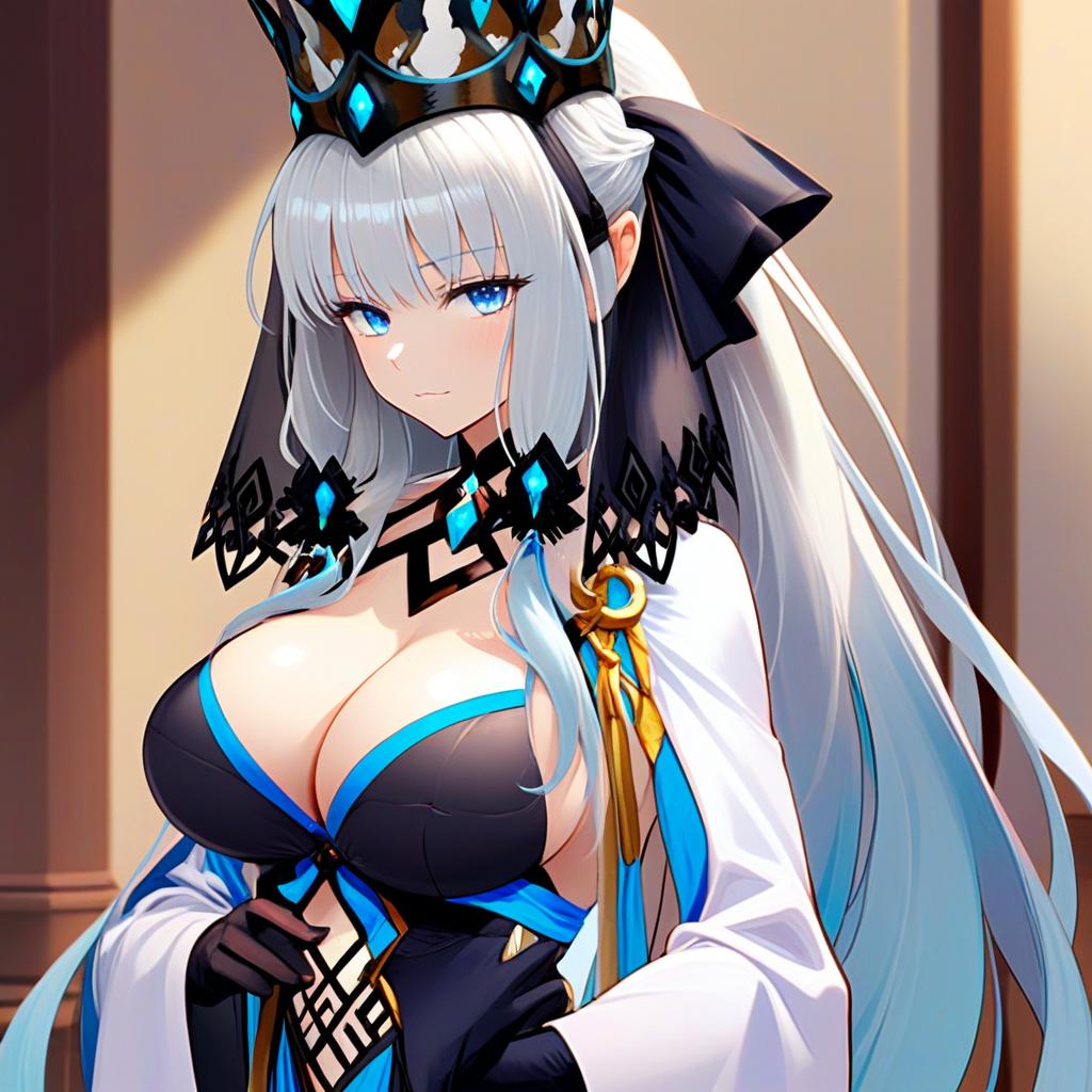 Morgan le Fay Queen of Winter Fate Anime Illustration