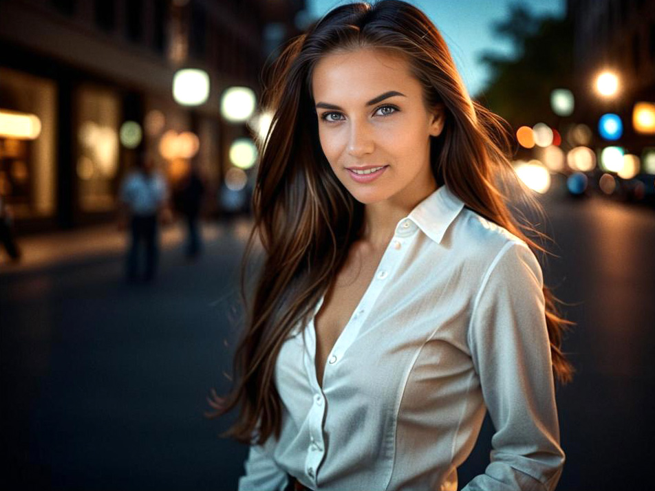 Portrait of a Confident Woman in Urban Setting