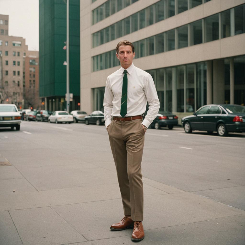 Stylish Young Man in Urban Fashion