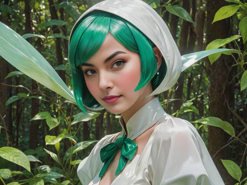 Humanized Gardevoir Pokemon in Forest