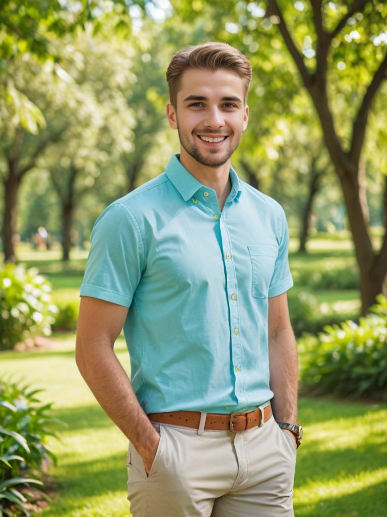 Optimistic Man in Green Park