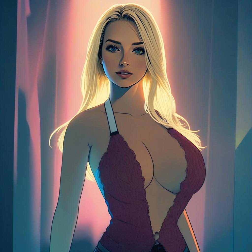 Confident Woman with Blonde Hair