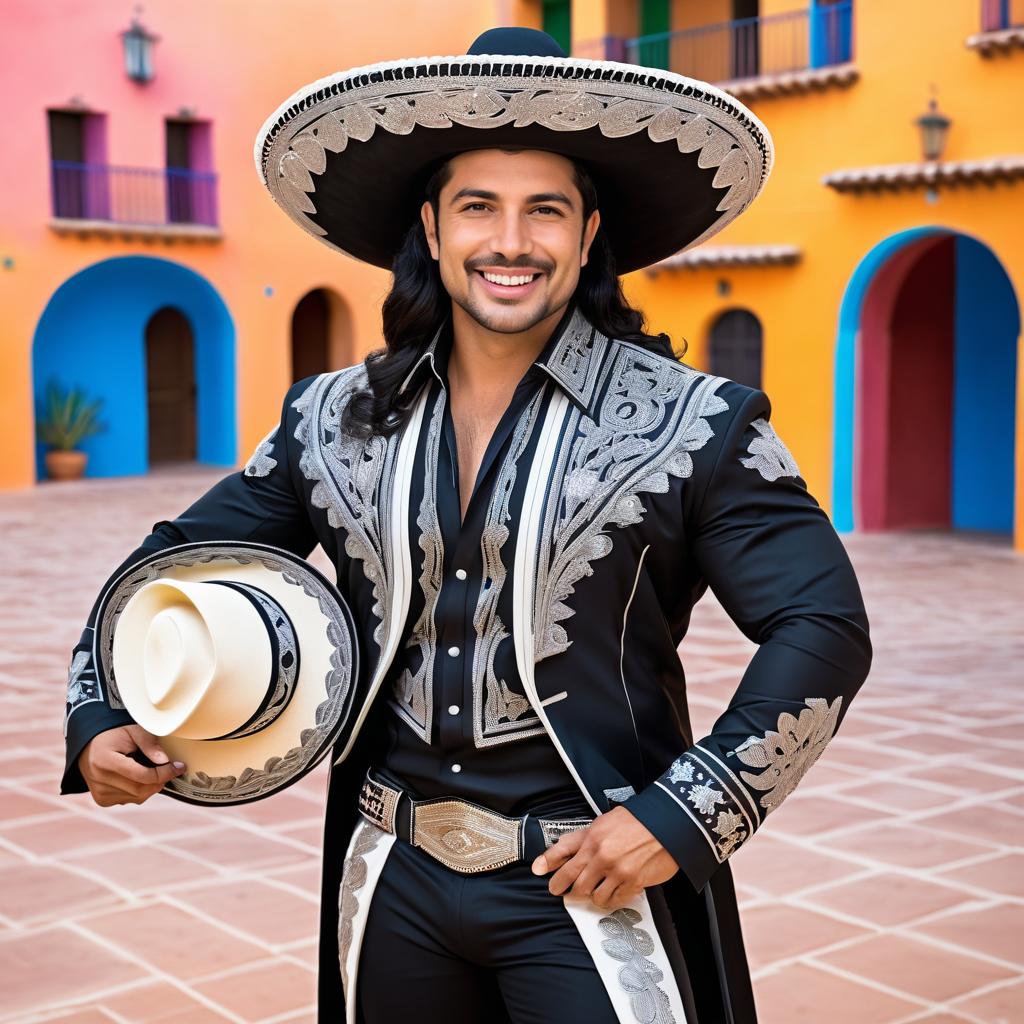 Confident Man in Charro Outfit