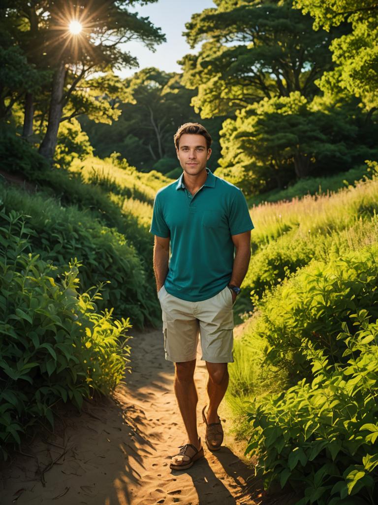 Man in Nature at Martha's Vineyard