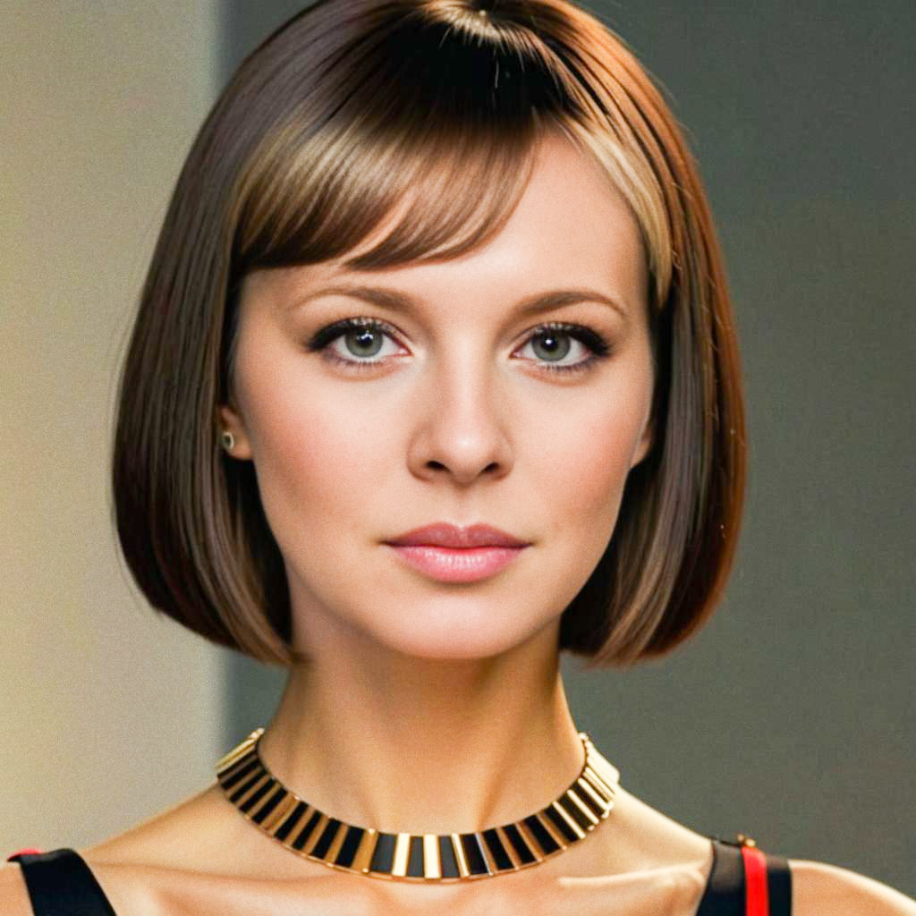 Elegant Woman with Bob Hairstyle