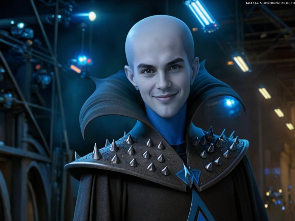 Megamind Costume with Blue Skin