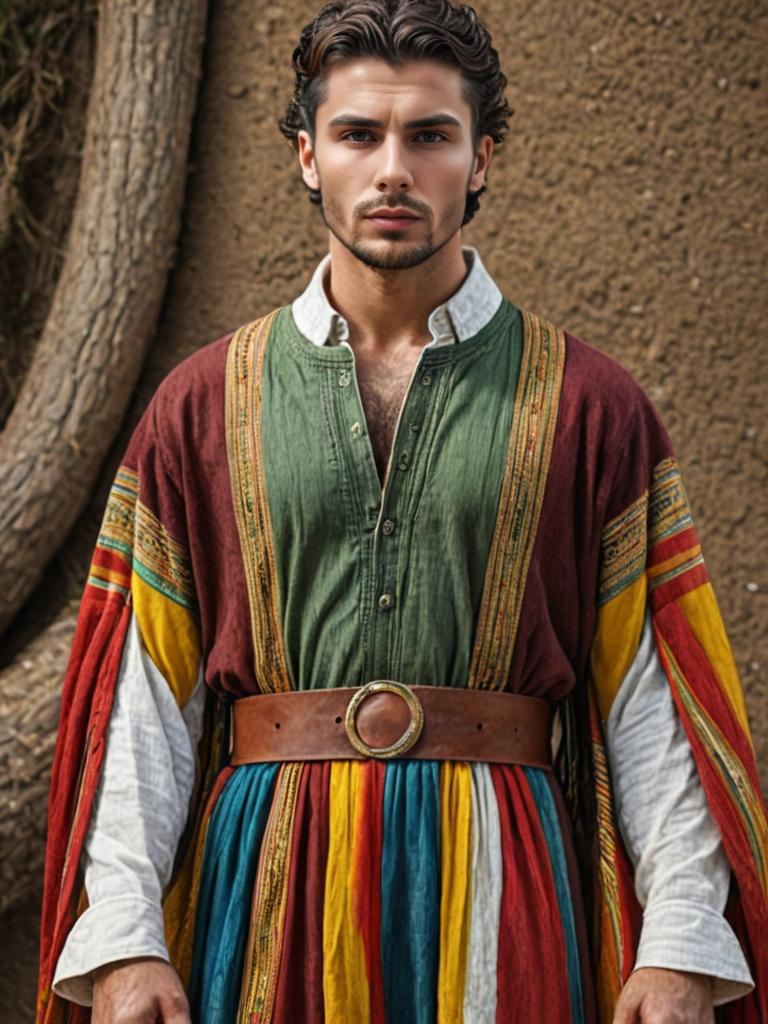 Portrait of Young Man in Medieval Costume