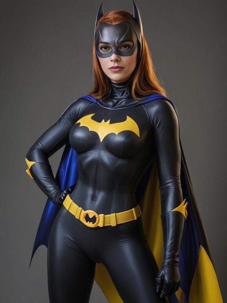 Woman in Batgirl Cosplay Costume