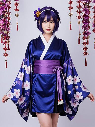 Haruka Cosplay in Blue Archive Inspired New Year Kimono