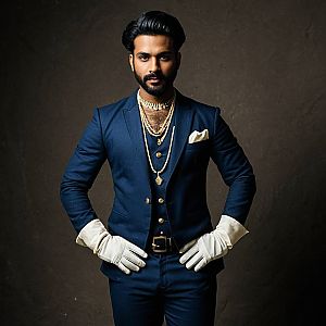 Confident Man in Jodhpuri Suit