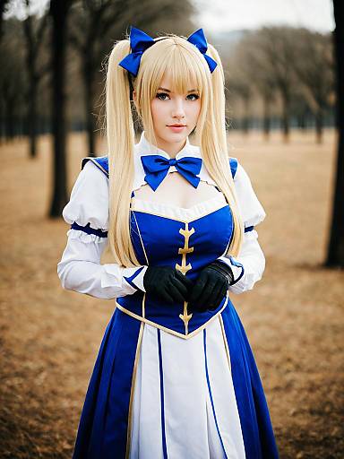 Artoria Caster Third Ascension Fate Cosplay Realistic Photo