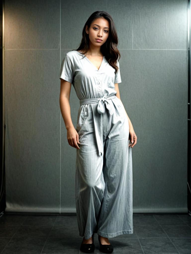 Stylish Woman in Modern Jumpsuit