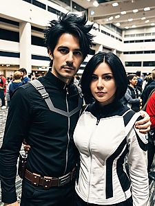 Futuristic Cosplay at Convention
