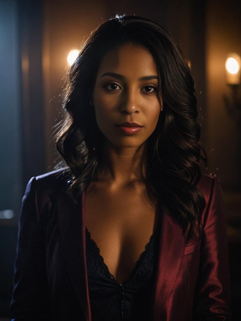 Cinematic Portrait of a Woman Inspired by Bonnie Bennett