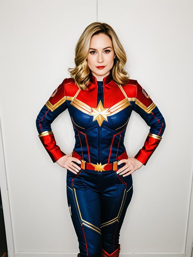 Realistic Captain Marvel Carol Danvers Woman Cosplay Costume
