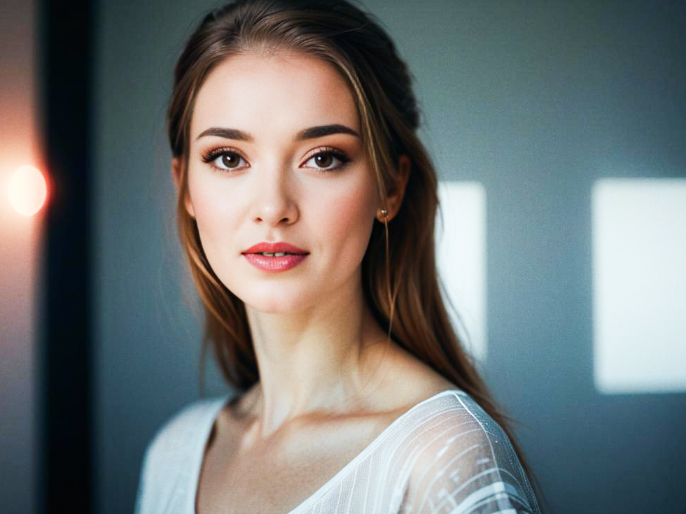 Elegant Woman with Natural Beauty