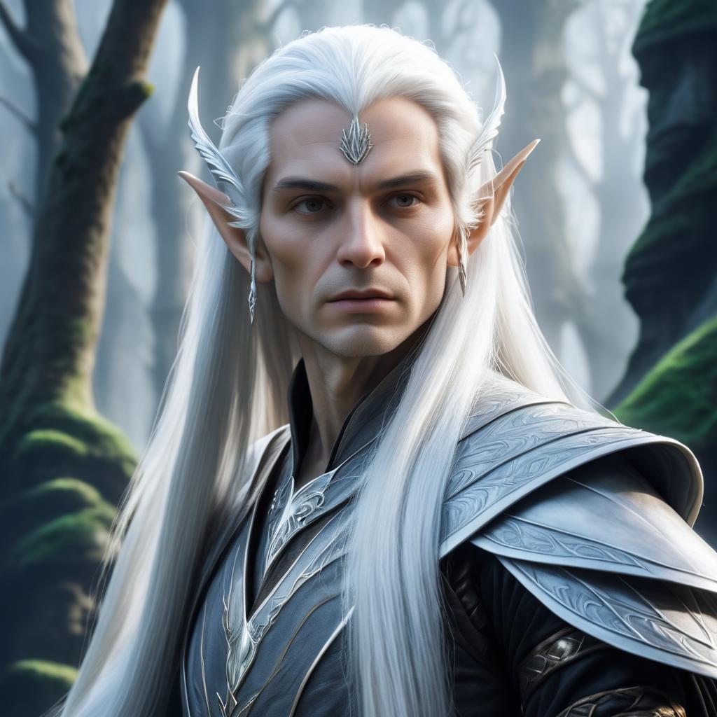 Male Elf in Ethereal Forest