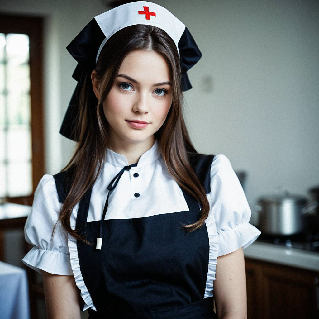 Young Woman in Nurse Costume Young Woman in Nurse Costume