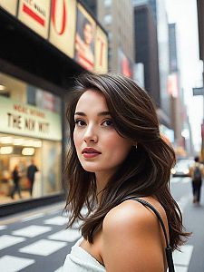 Stylish Woman in Urban Setting